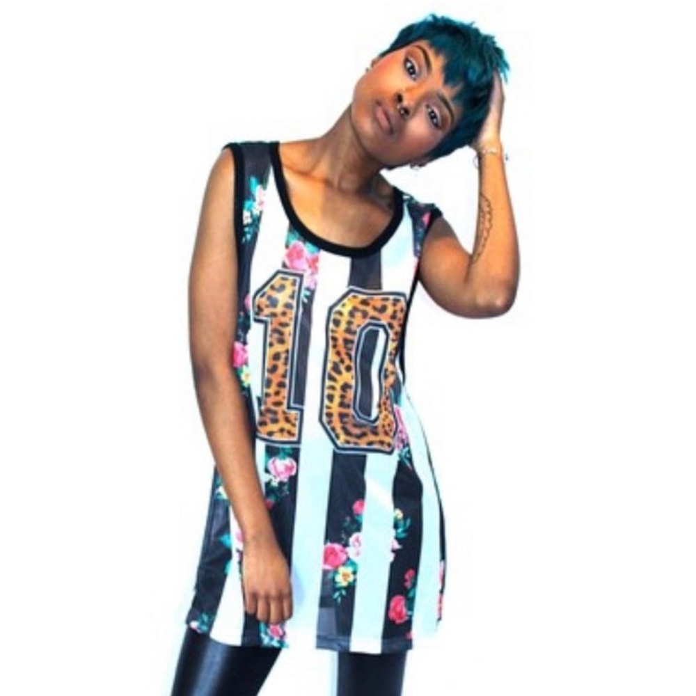Printed Jersey Top